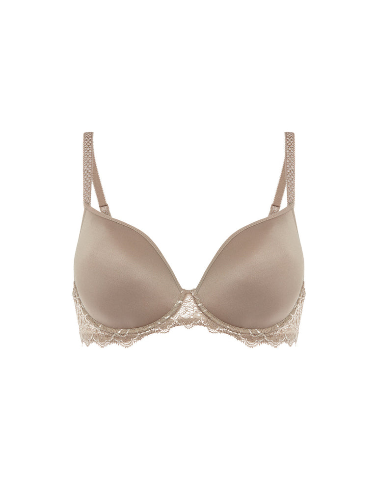 Soutien-gorge spacer décolleté plongeant - Grège