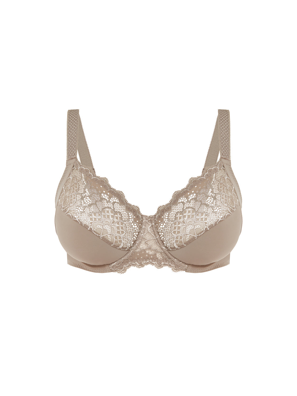Soutien-gorge avec armature emboitant - Grège