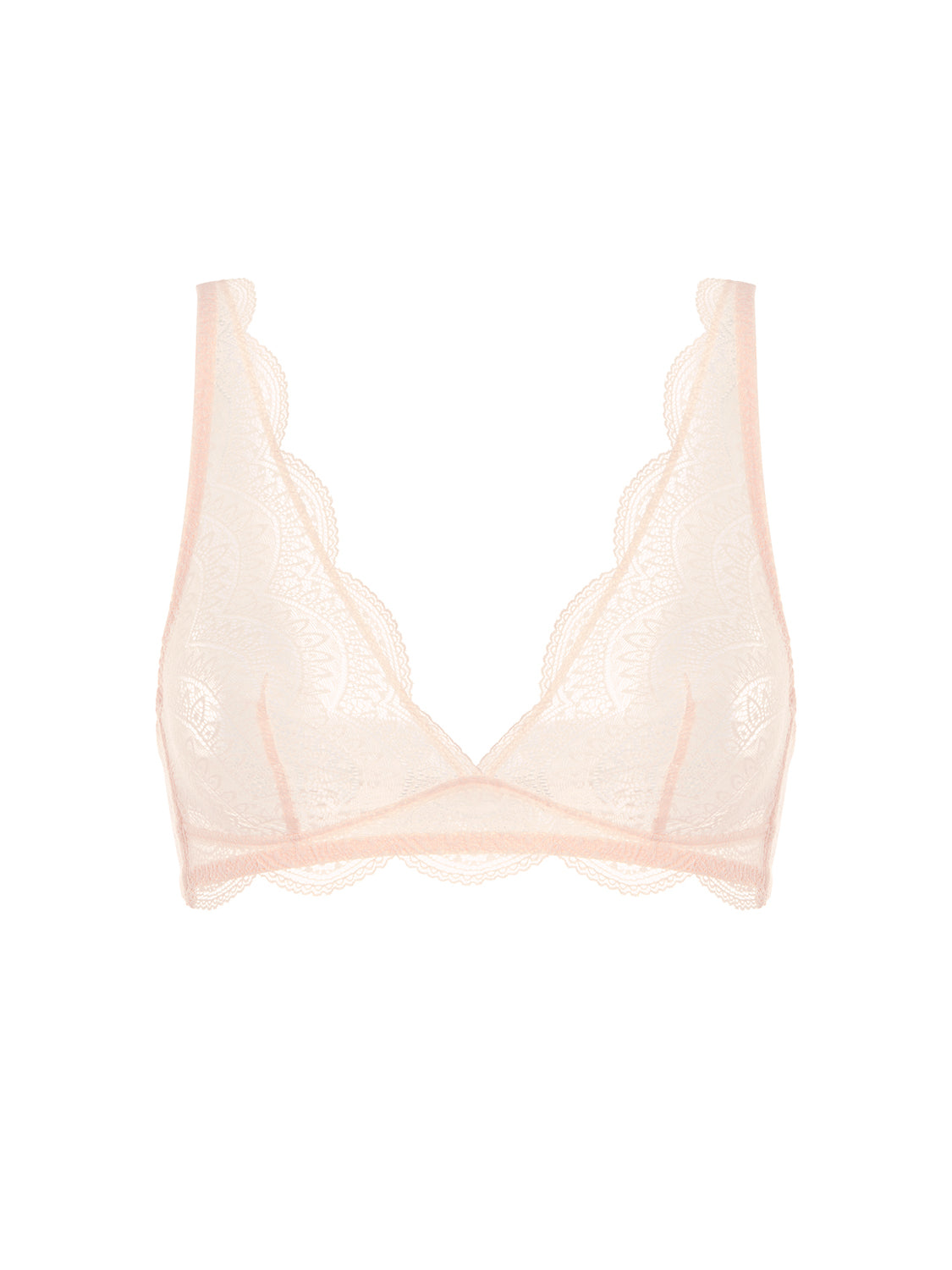 Soutien-gorge triangle sans armatures - Poudre pétale