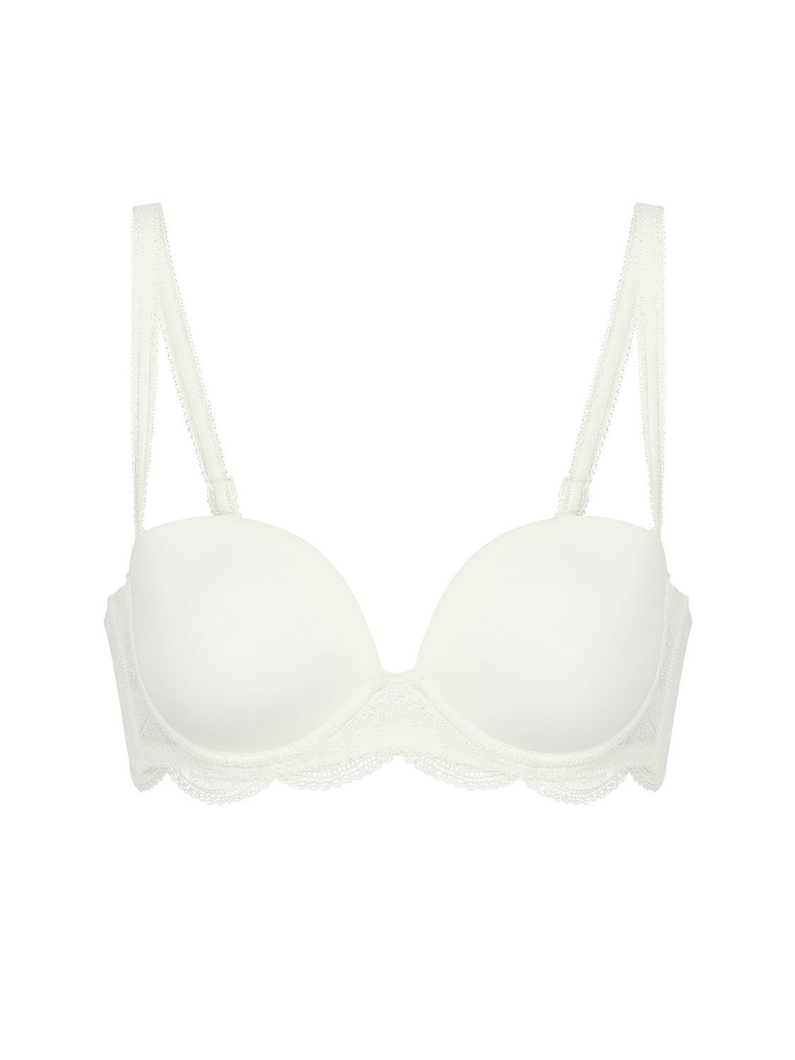 Soutien-gorge sans-bretelles décolleté plongeant - Naturel