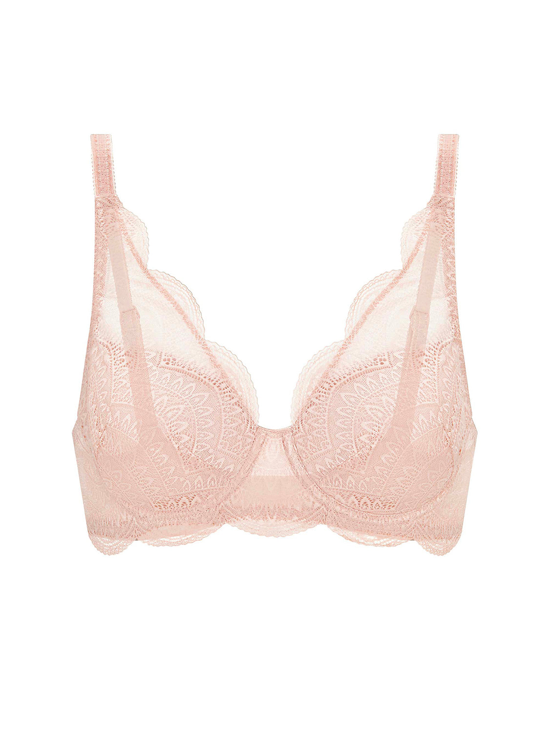 Soutien-gorge décolleté carré en spacer 3D - Peau Rosée