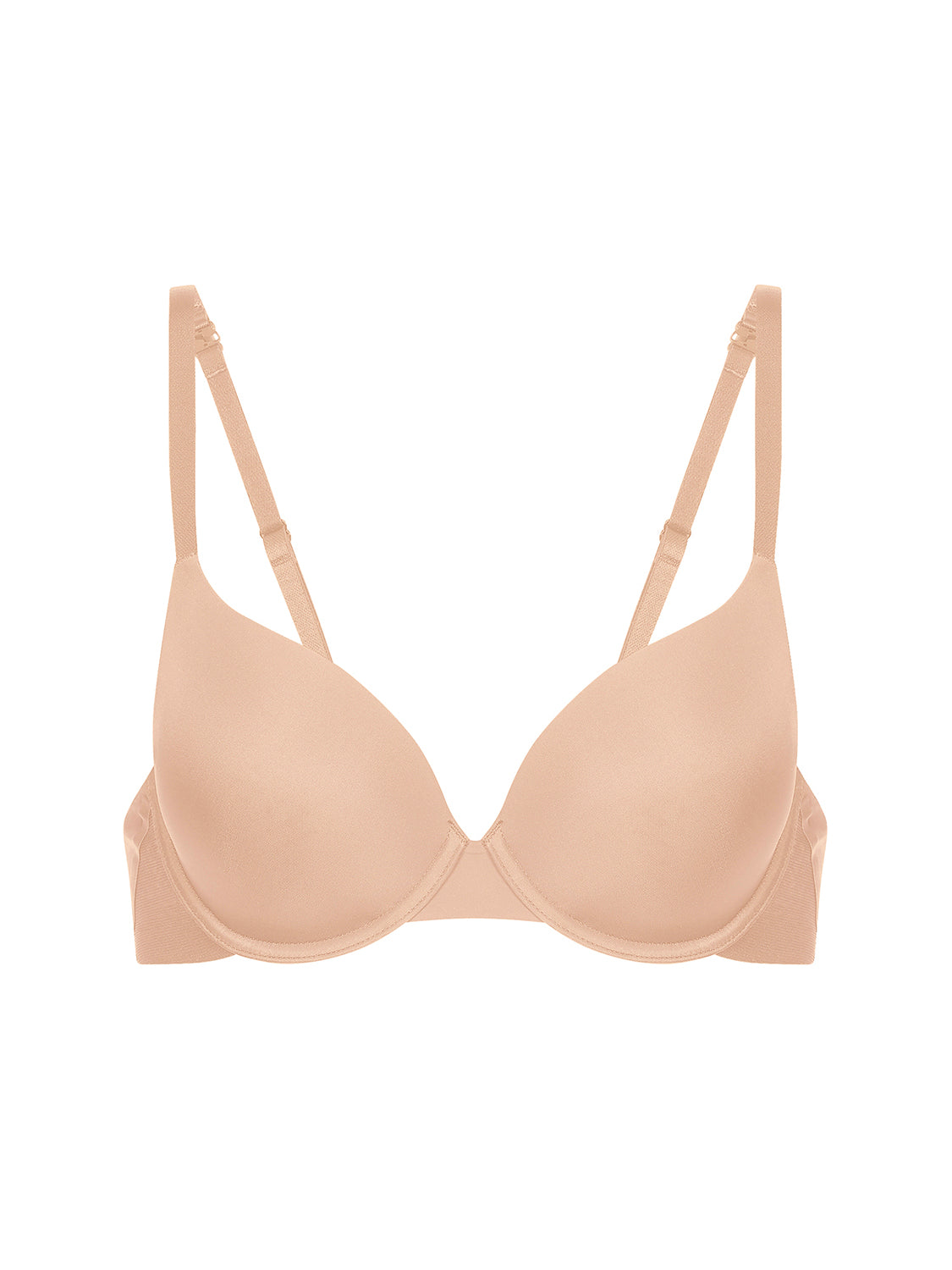 Soutien-gorge coque emboitante décolleté plongeant - Peau Rosée
