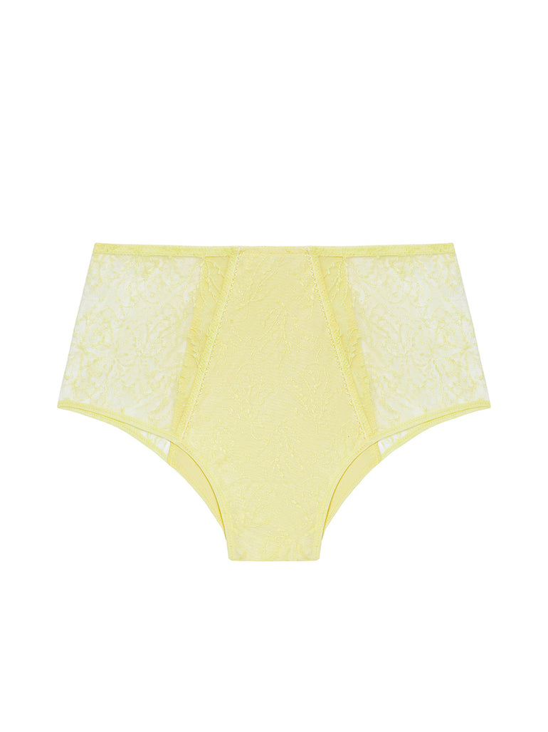 Culotte taille haute - Jaune Yuzu