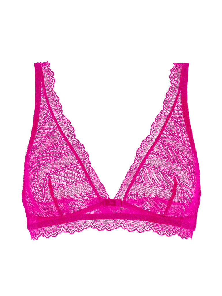 Soutien-gorge triangle sans-armatures - Rose Hibiscus