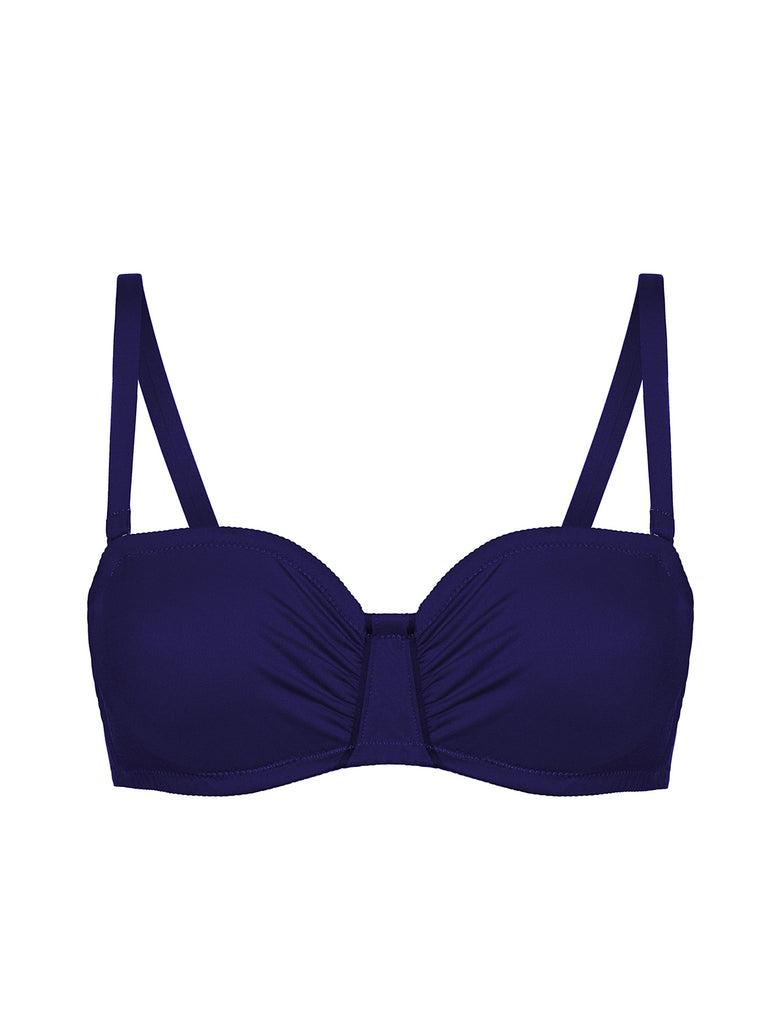 Haut de maillot de bain bandeau avec armatures - Minuit