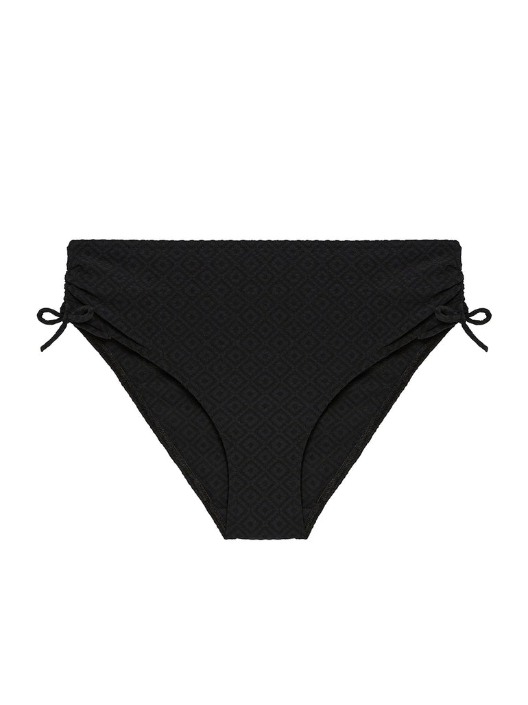 Culotte de bain taille haute - Noir