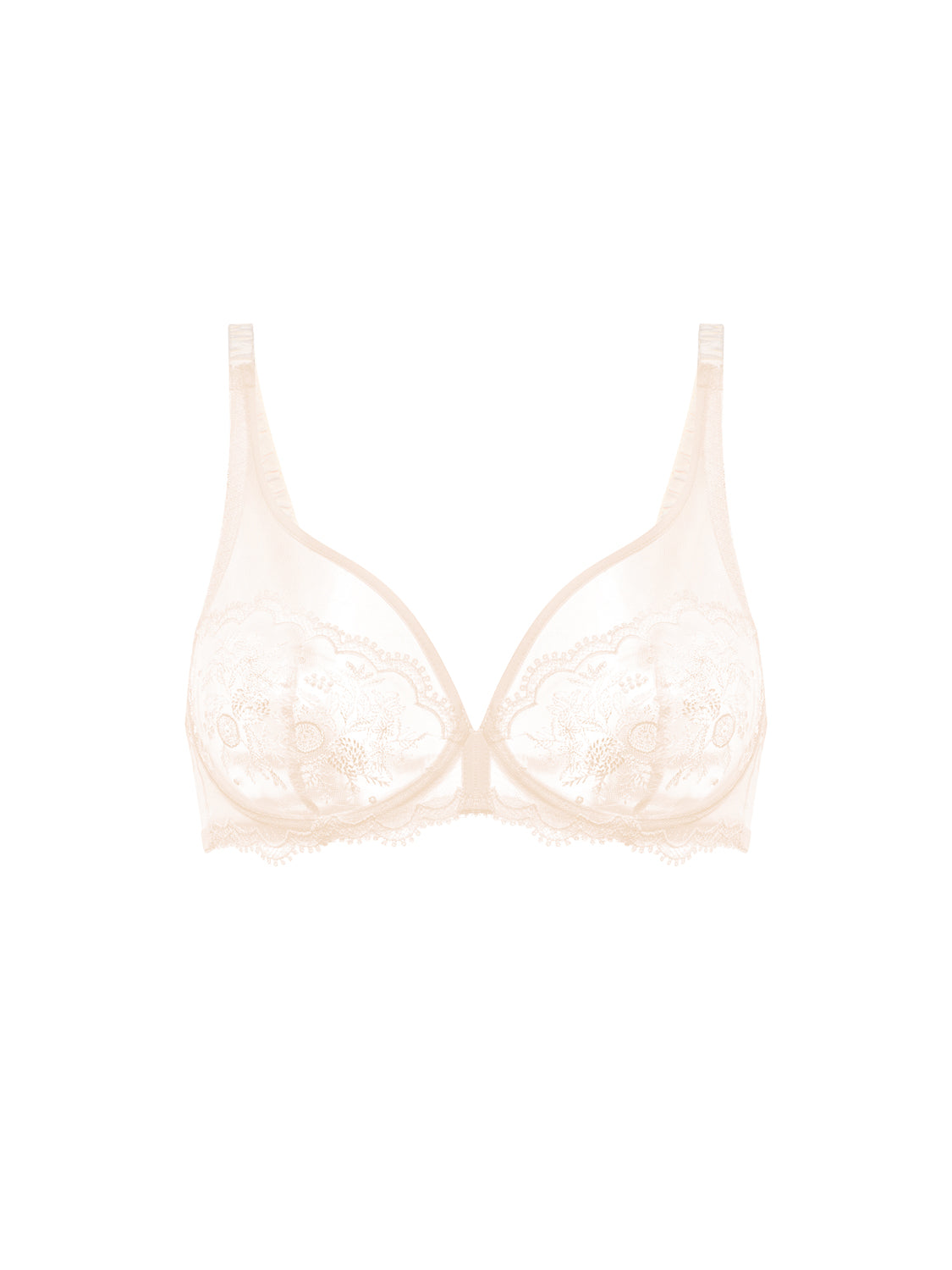 Soutien-gorge avec armature décolleté plongeant - Rose sakura
