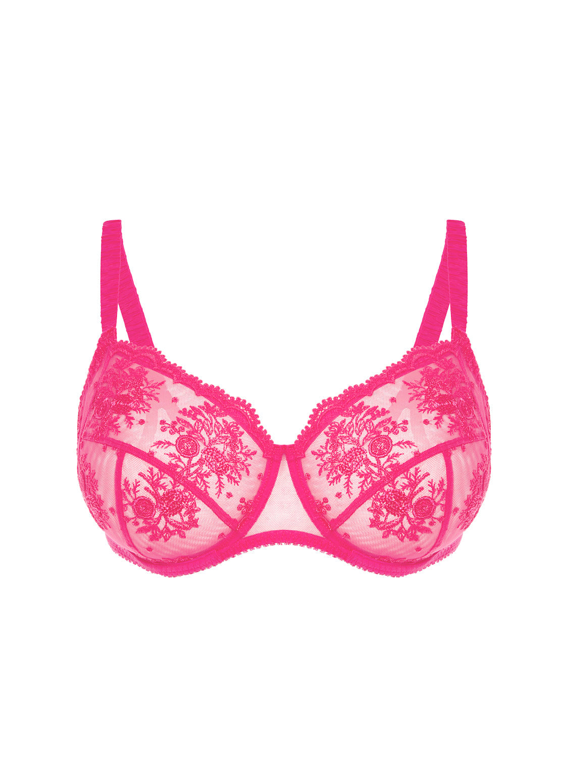 Soutien-gorge avec armature emboitant - Rose disco