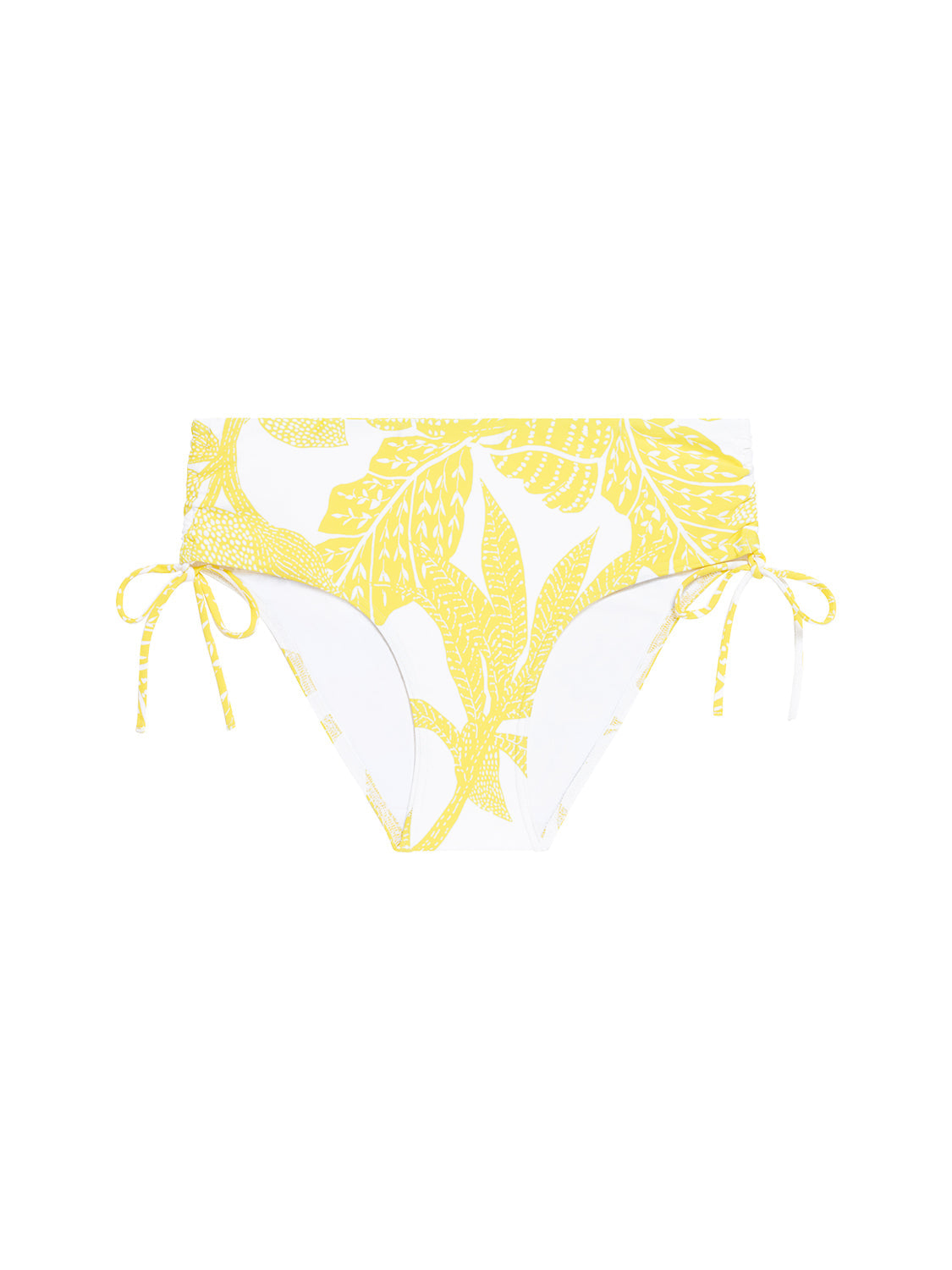 Culotte de bain taille haute - Imprimé Pluméria