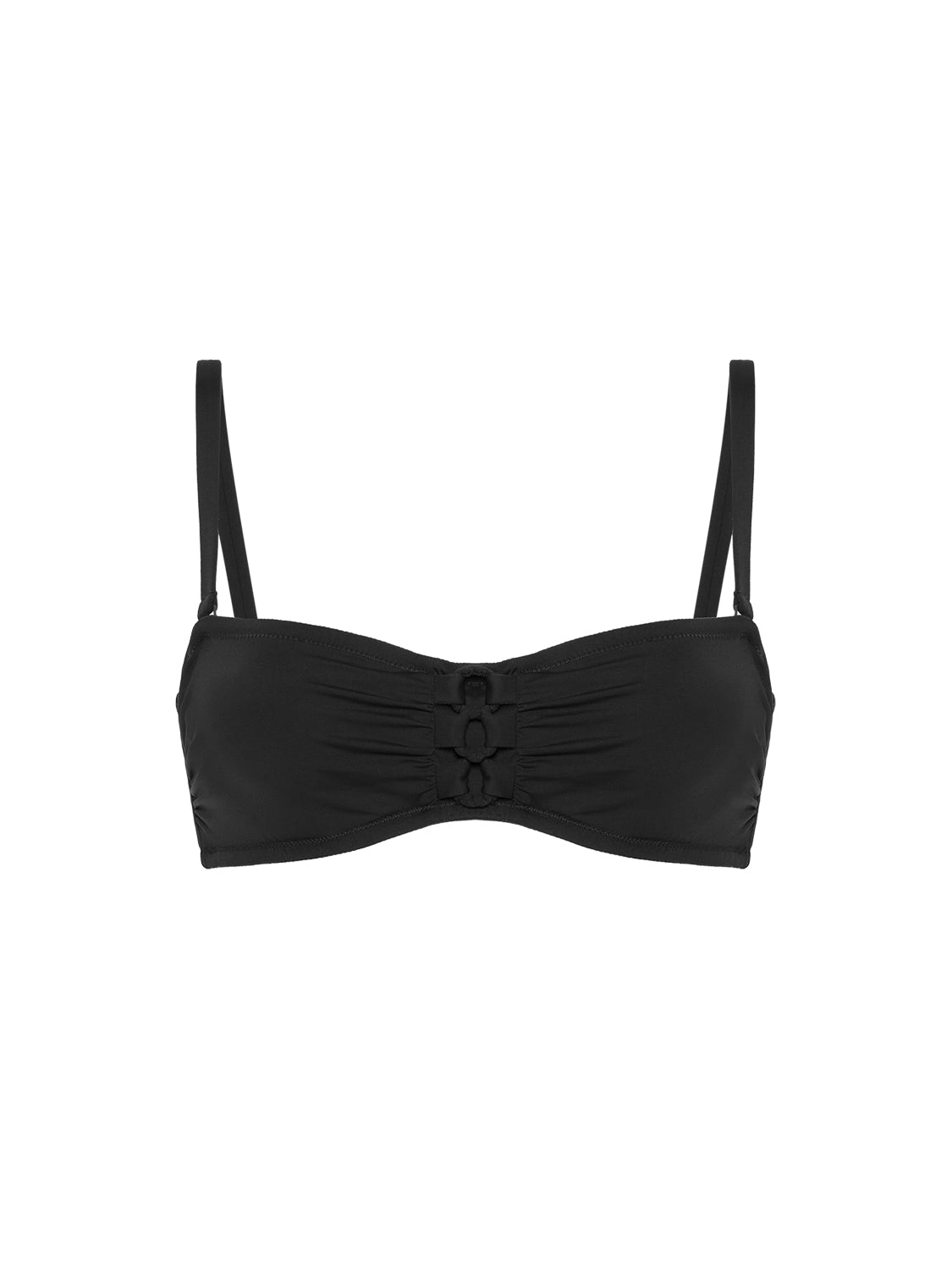 Haut de maillot de bain bandeau mousse avec armatures - Noir