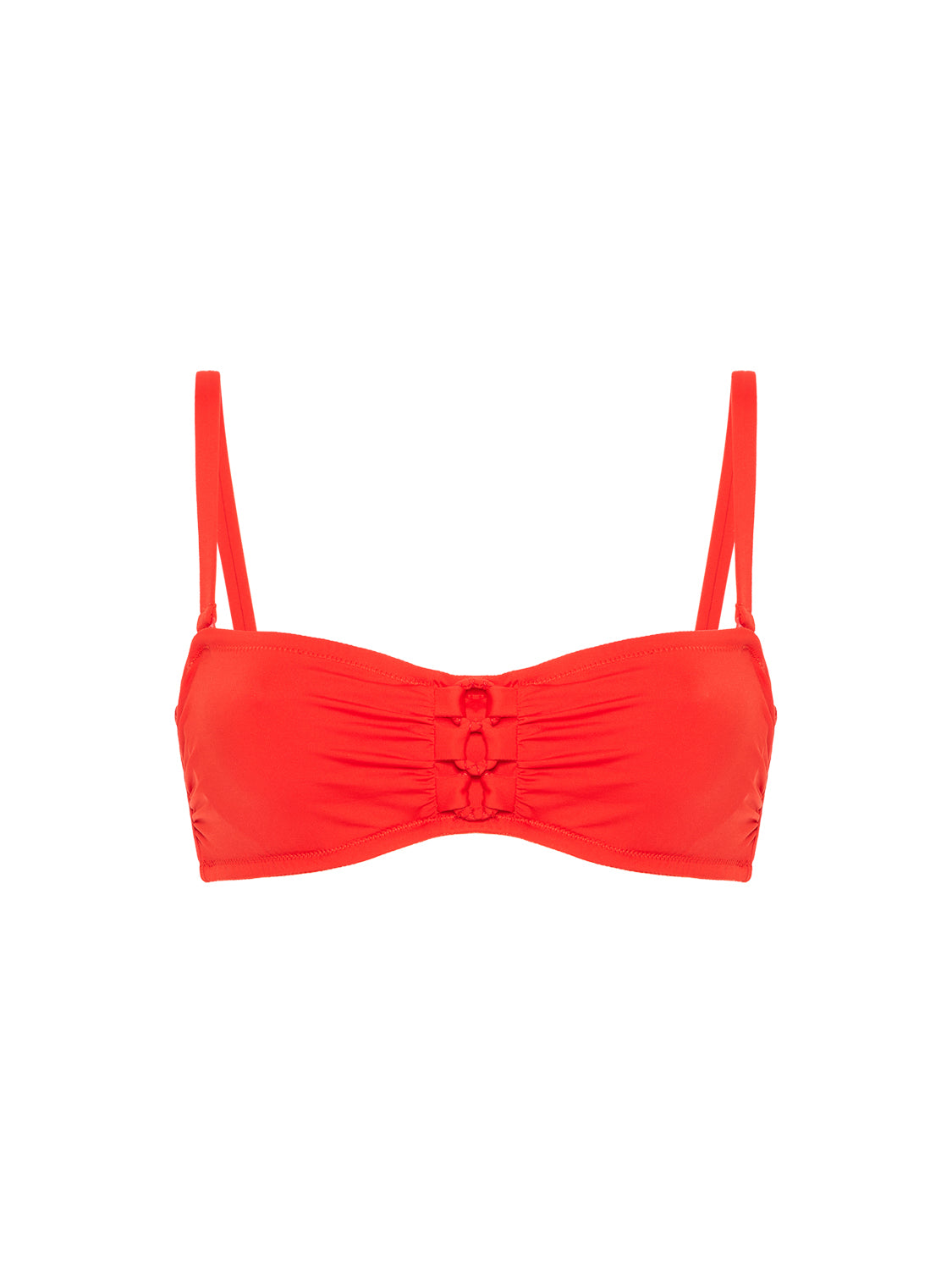 Haut de maillot de bain bandeau mousse avec armatures - Orange Grenadier