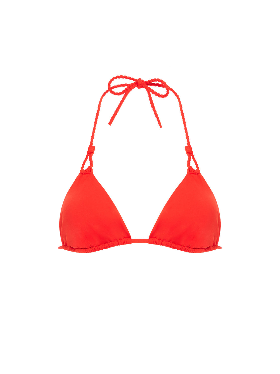 Haut de maillot de bain triangle sans armature - Orange Grenadier