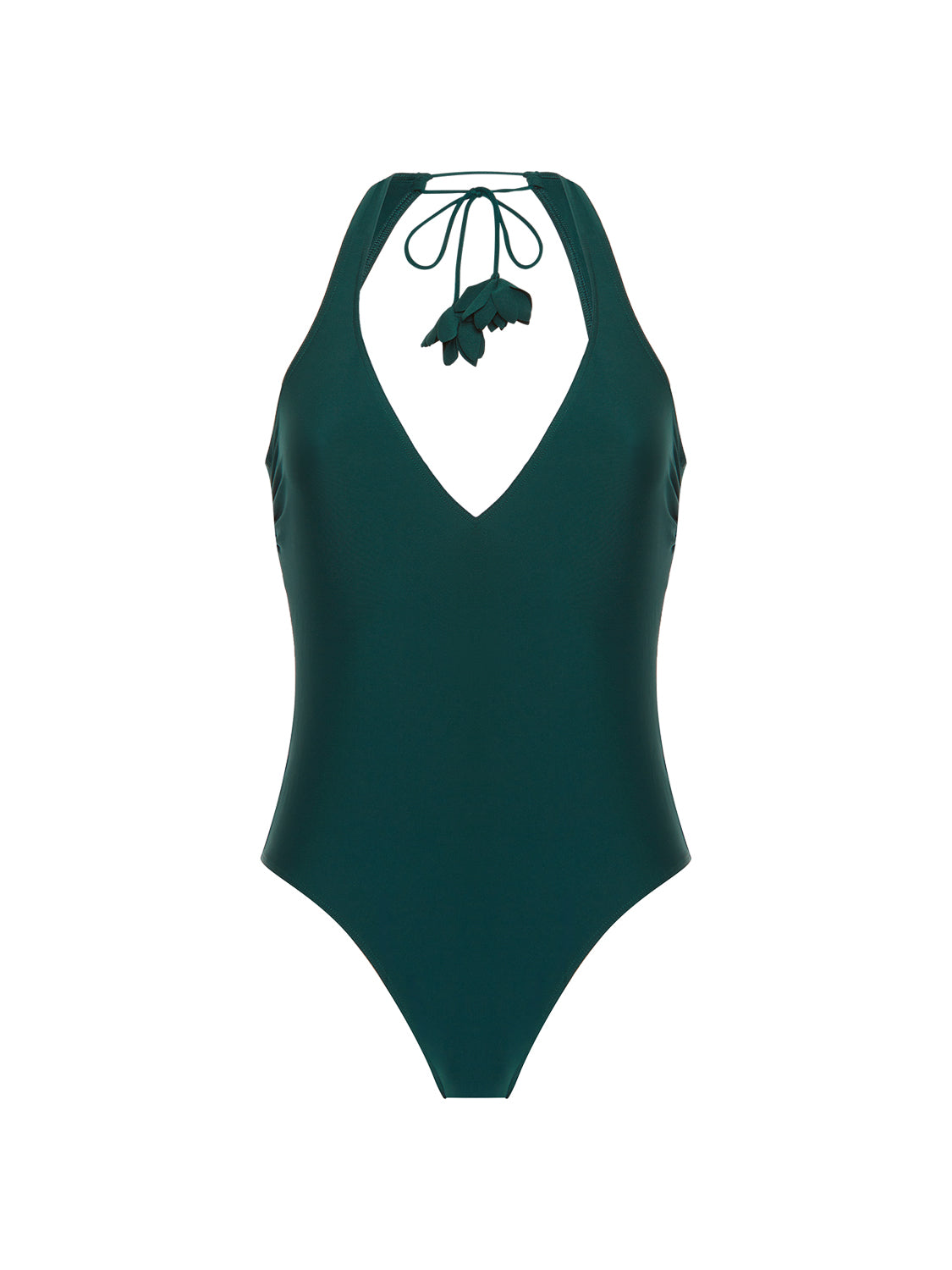 Maillot de bain 1 pièce sans armature - Vert Tropical