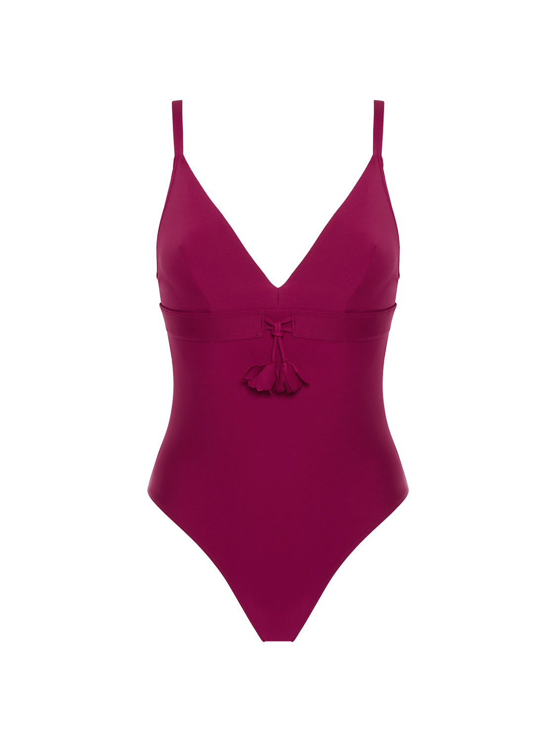 Maillot de bain 1 pièce de bain avec armatures cachées - Cassis