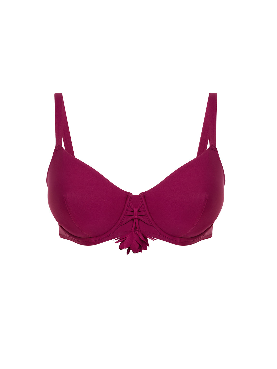 Haut de maillot de bain avec armatures - Cassis