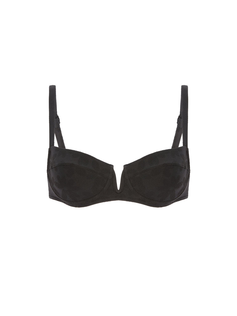 Haut de maillot de bain corbeille - Noir
