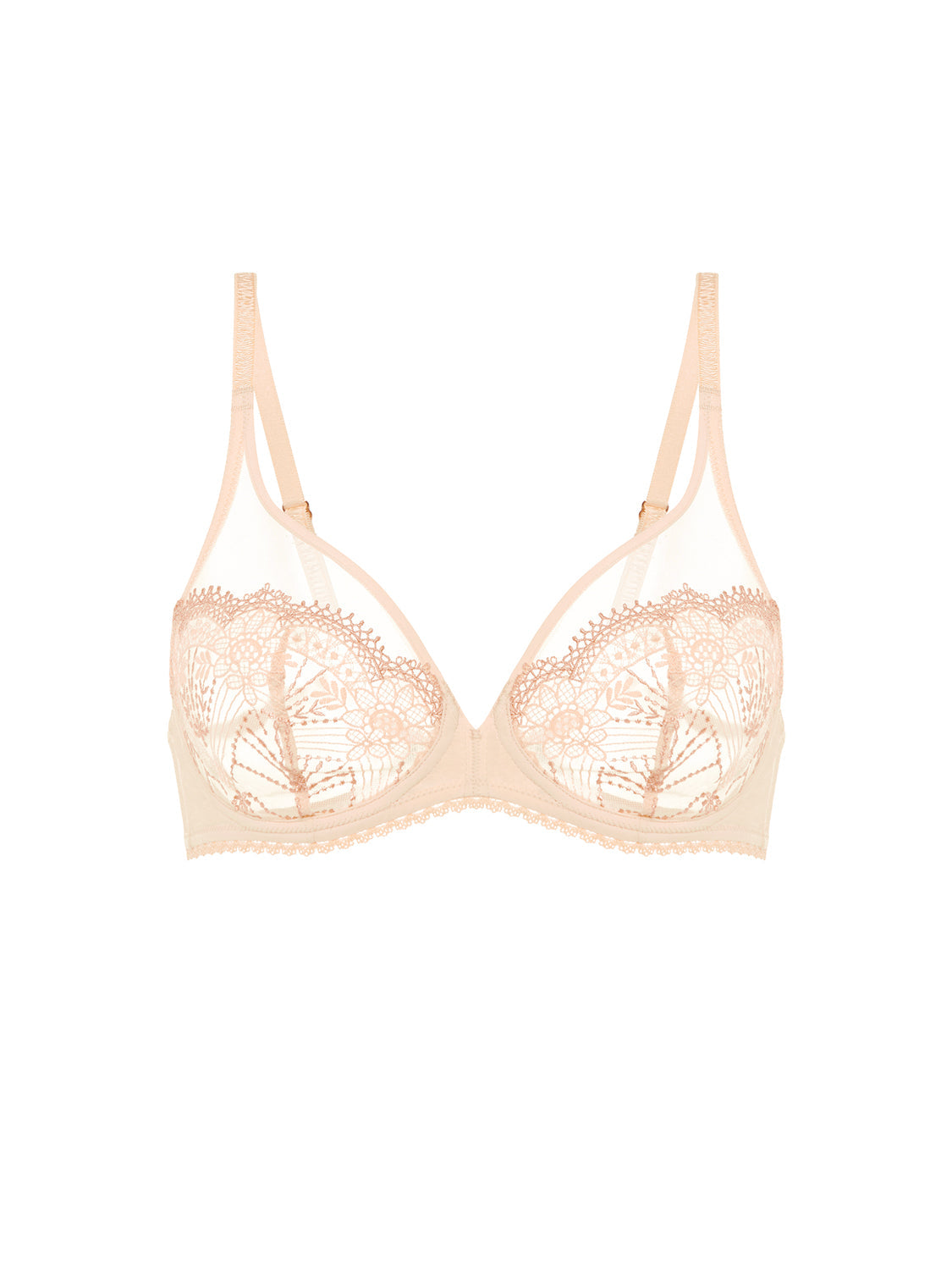 Soutien-gorge avec armature décolleté plongeant - Beige Chic