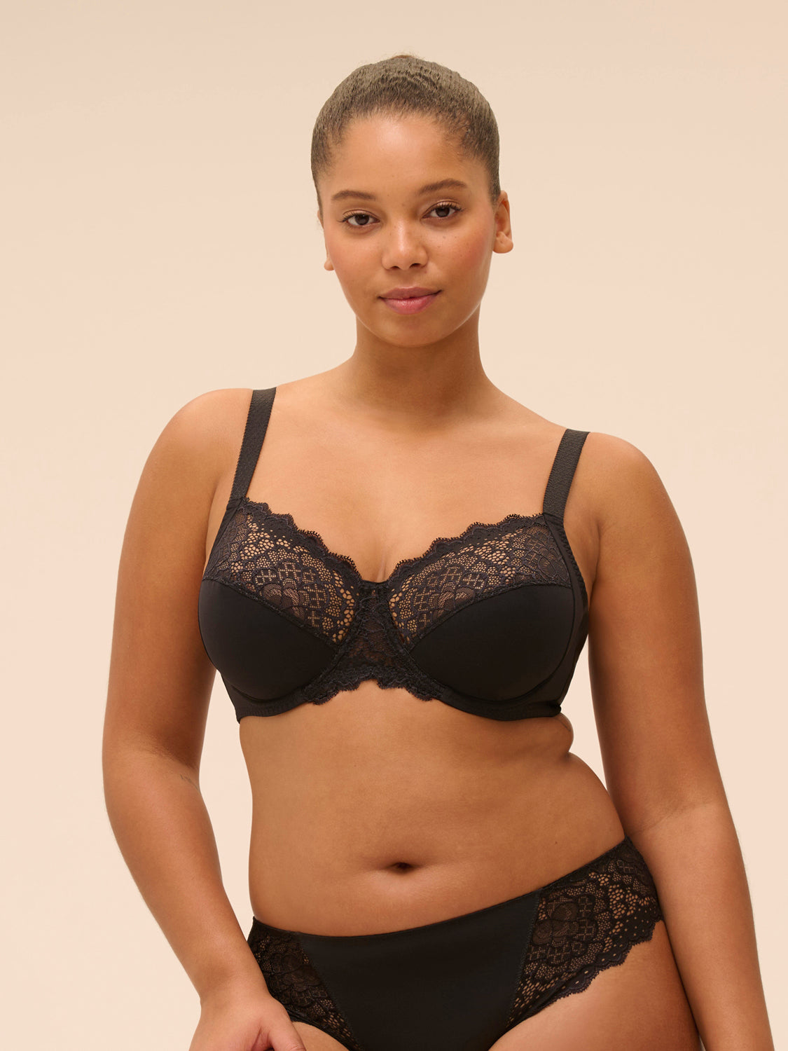 Soutien-gorge emboitant grande taille - Noir