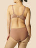 Soutien-gorge avec armatures emboîtant - Brun coco