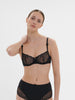 Soutien-gorge corbeille - Noir Gem