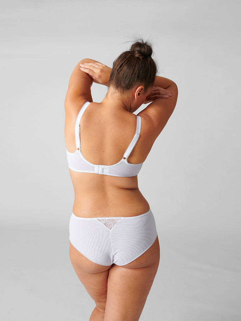 Soutien-gorge emboitant pour poitrine généreuse - Blanc