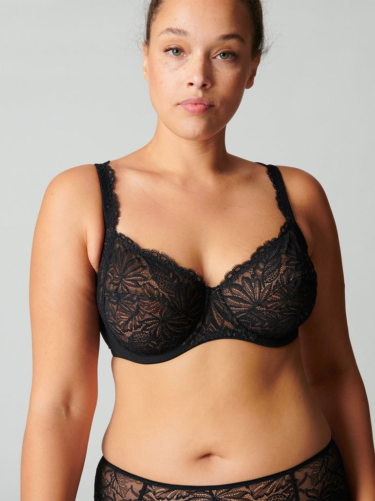 Soutien-gorge avec armature decollete carre - Noir