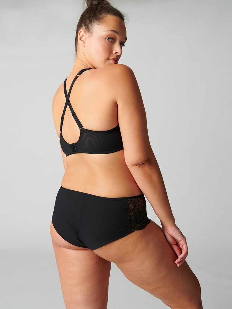 Soutien-gorge avec armature decollete carre - Noir