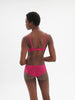 Soutien-gorge avec armature décolleté plongeant - Rose disco