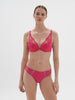 Soutien-gorge push-up décolleté plongeant - Rose disco