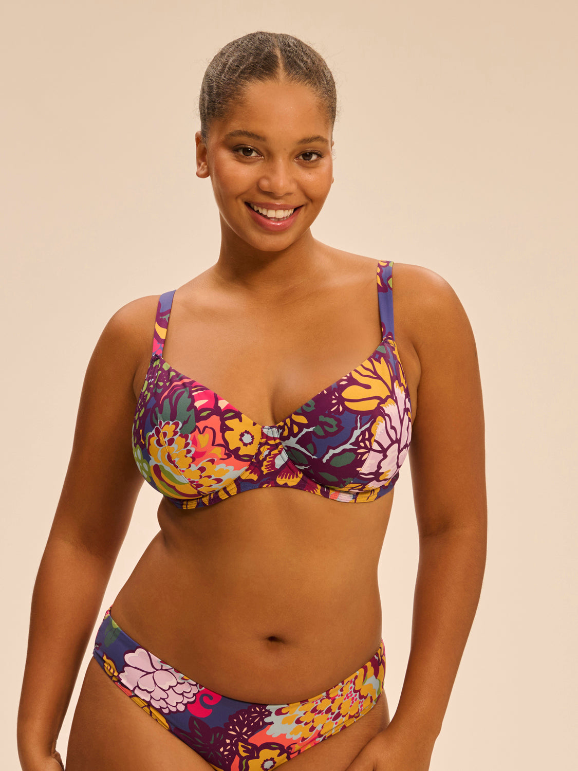 Haut de maillot de bain avec armatures - Imprimé Bloom