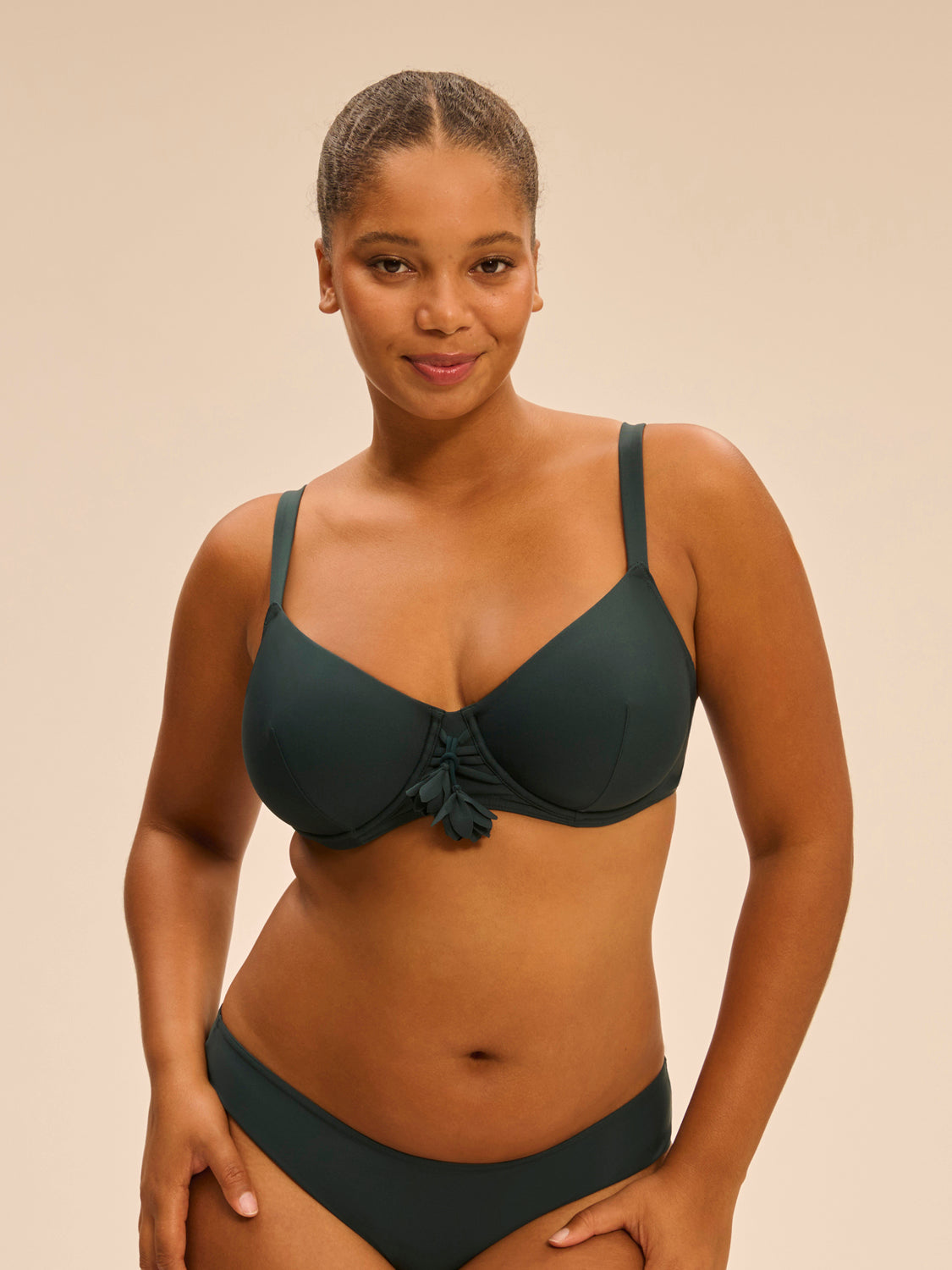 Haut de maillot de bain avec armatures - Vert Tropical