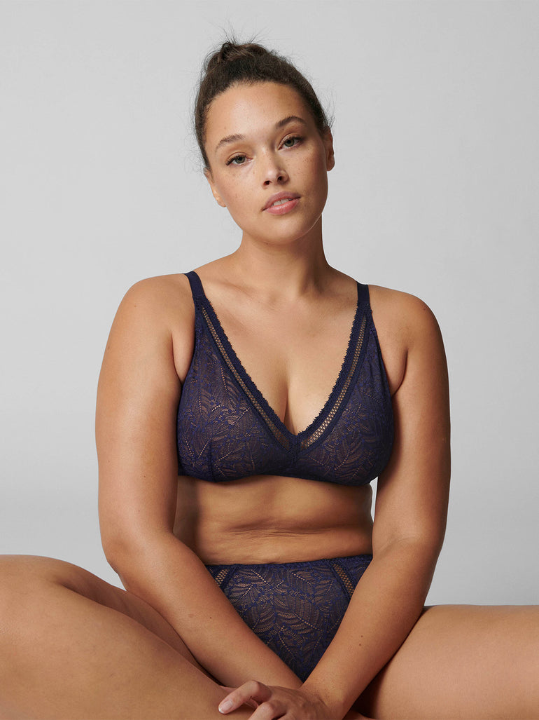 Soutien-gorge sans-armatures structuré - Minuit