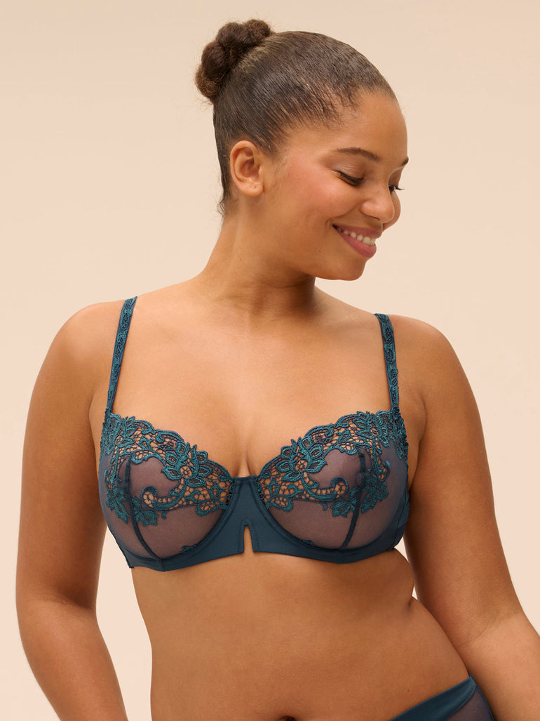 Soutien-gorge corbeille - Bleu Prestige