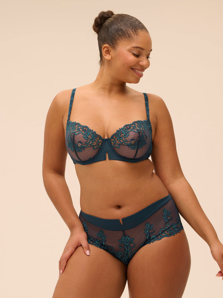 Soutien-gorge corbeille - Bleu Prestige