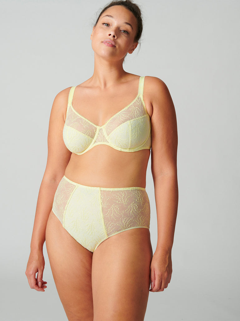 Soutien-gorge emboitant pour poitrine généreuse - Jaune Yuzu
