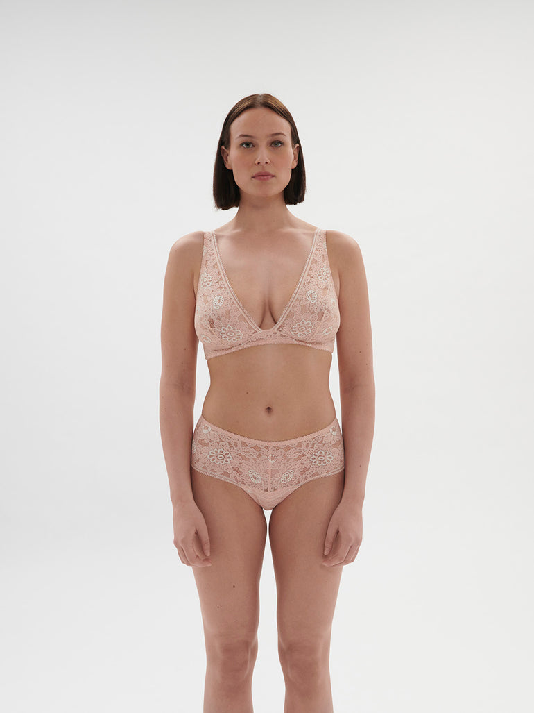 Soutien-gorge triangle sans-armatures - Rose Ballet