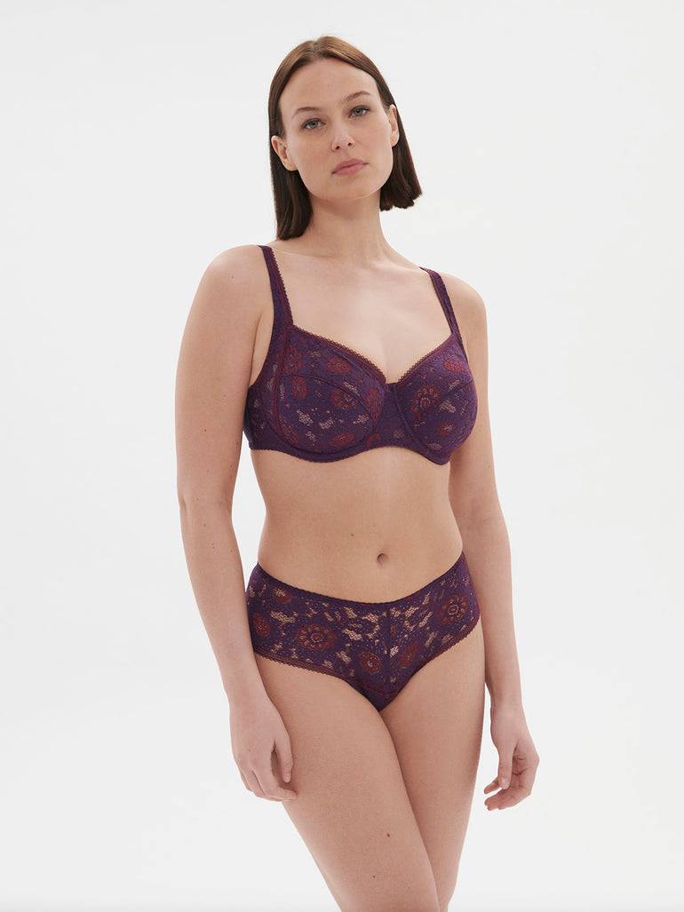 Soutien-gorge avec armature décolleté carré - Violet Euphoria