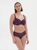 Soutien-gorge avec armature décolleté carré - Violet Euphoria