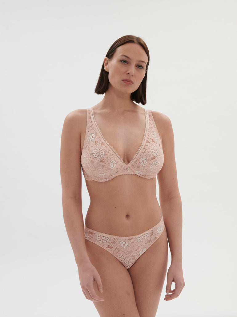 Soutien-gorge triangle avec armatures - Rose Ballet