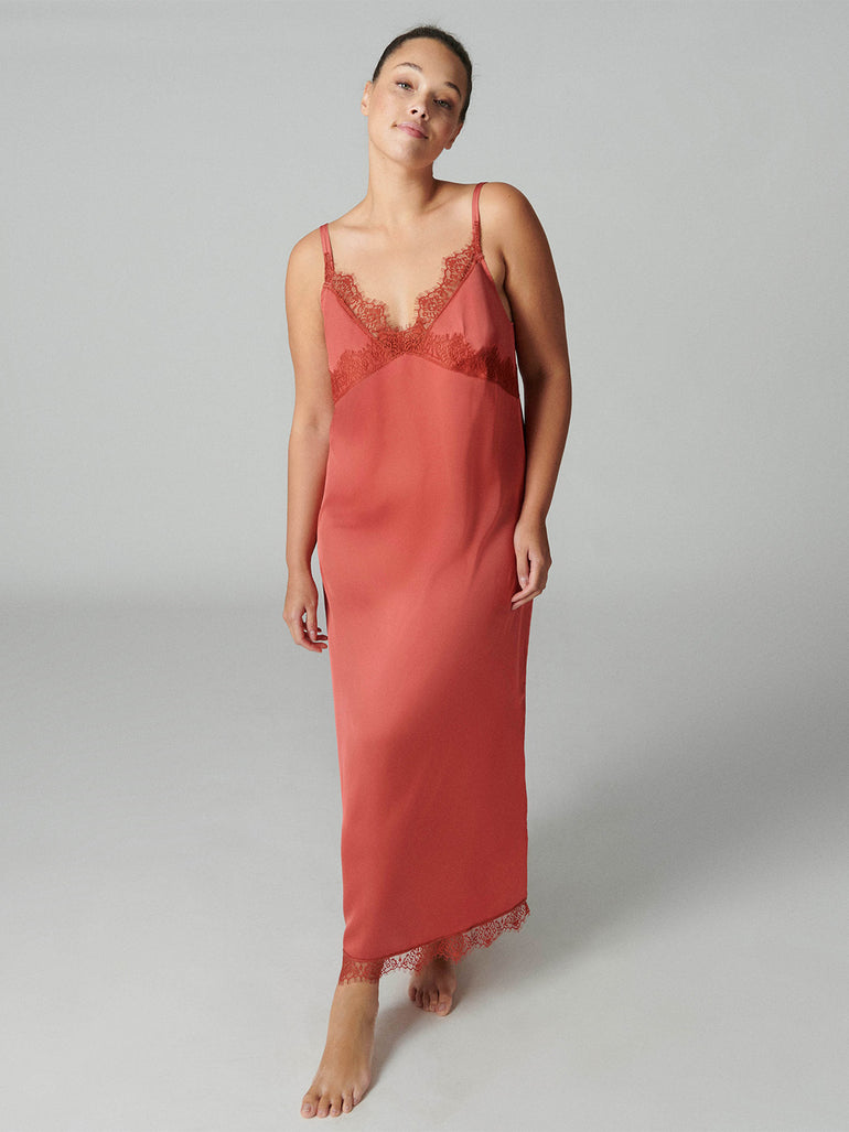 Nuisette longue - Rose quartz