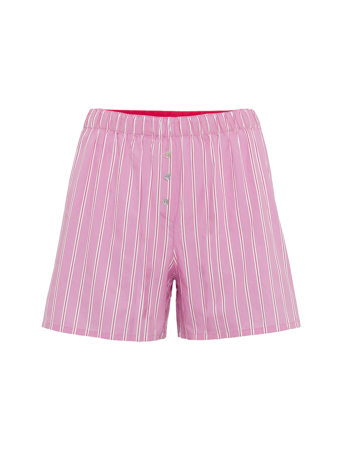 Short de nuit - Rayures Roses